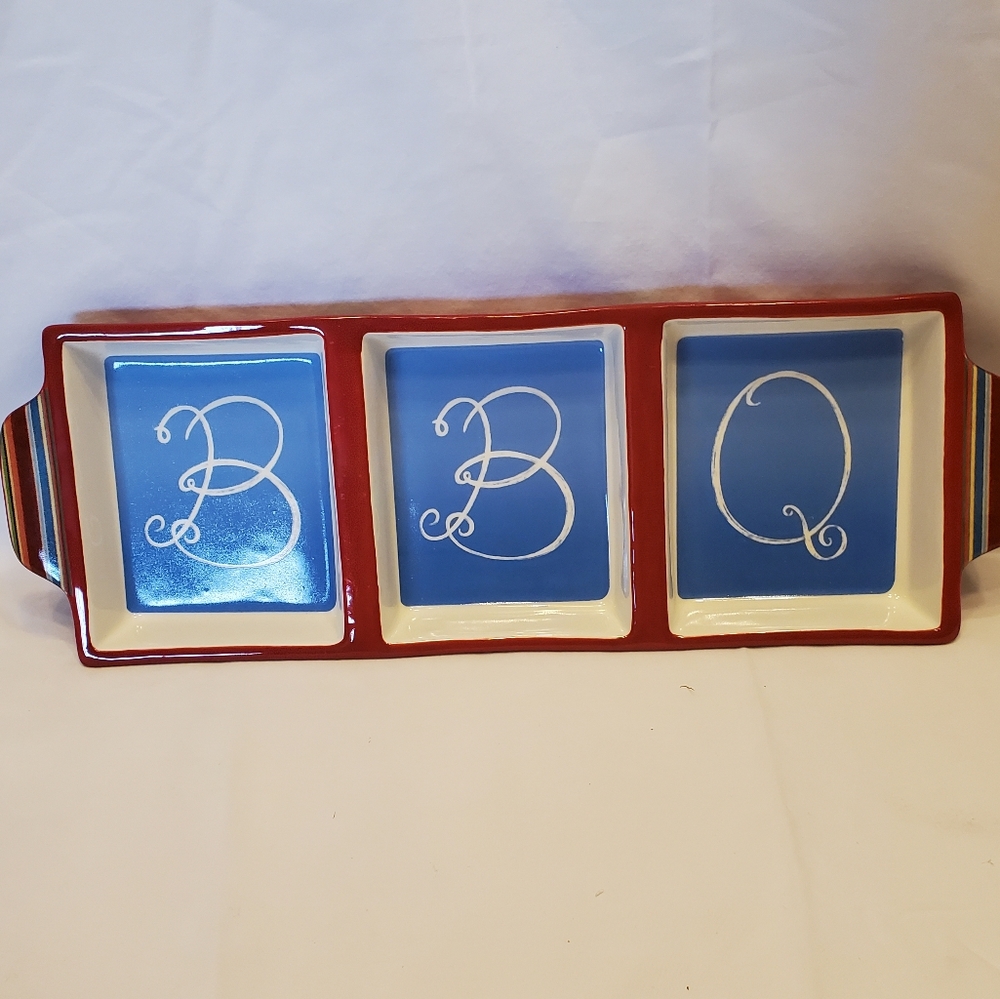 Grassland Roads BBQ Ceramic Condiment Tray